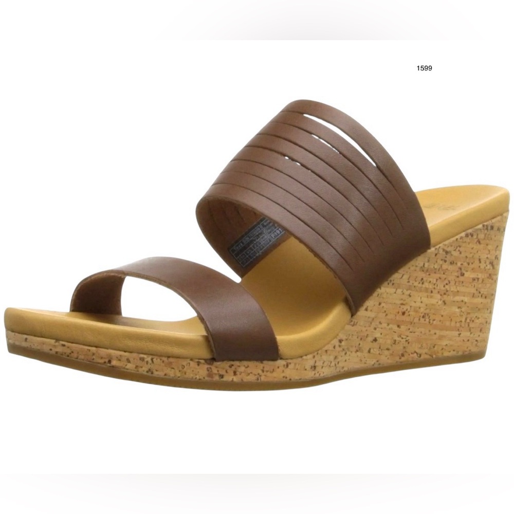 Teva Arrabelle Brown Leather Wedge Sandal